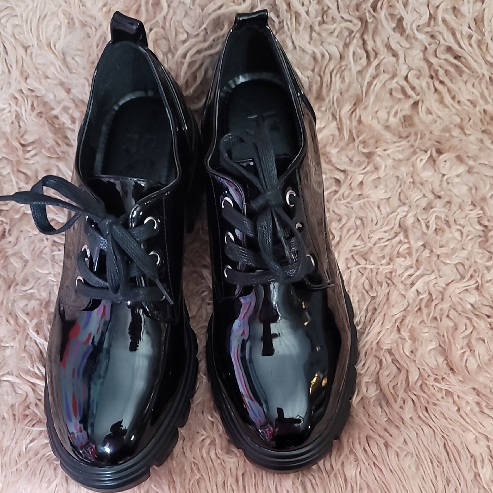 Black Patent Leather Women's Shoes